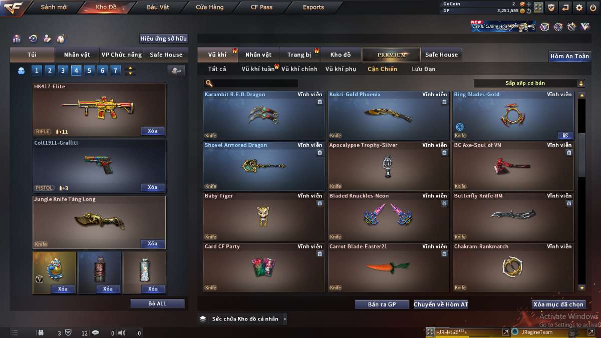 shop acc cf uy tin gia re